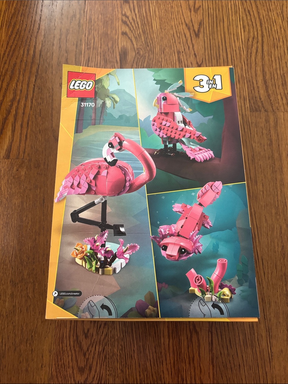 LEGO Pink Flamingo & Tropical Bird 3-in-1 Building Set - Pink